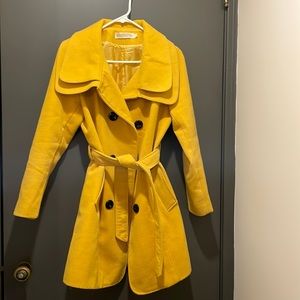 Mustard yellow coat